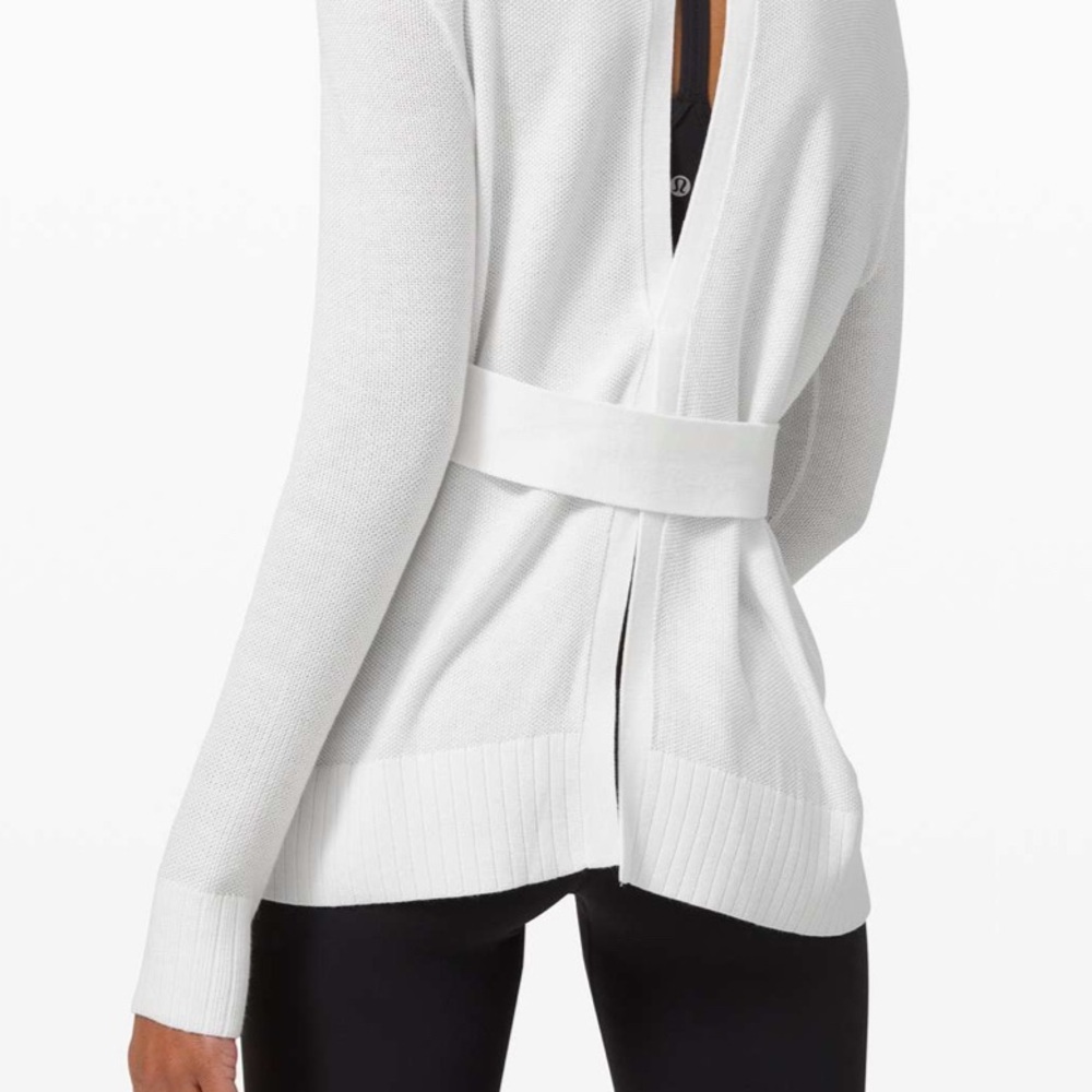 Lululemon Sincerely Yours White Sweater Size 8 - Picture 2 of 12